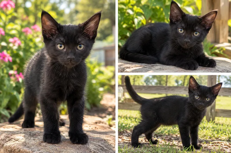 A baby medium-sized male Domestic Short Hair cat named Hank for adoption in Kiln, MS