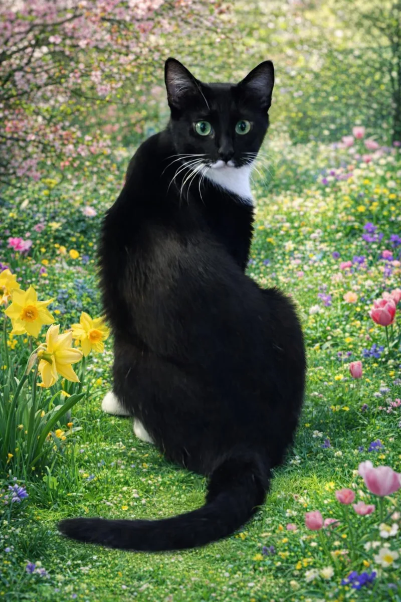 A young medium-sized female Black & White / Tuxedo Domestic Short Hair cat named Salsa for adoption in Salt Lake City, UT