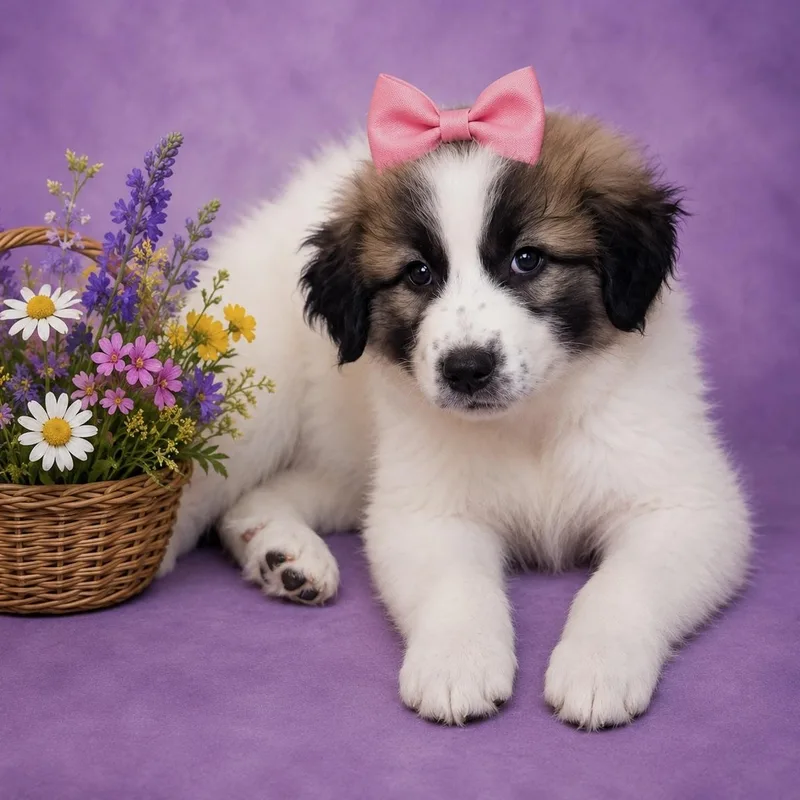A baby large-sized female Great Pyrenees dog named Abby for adoption in Oak Bluffs, MA