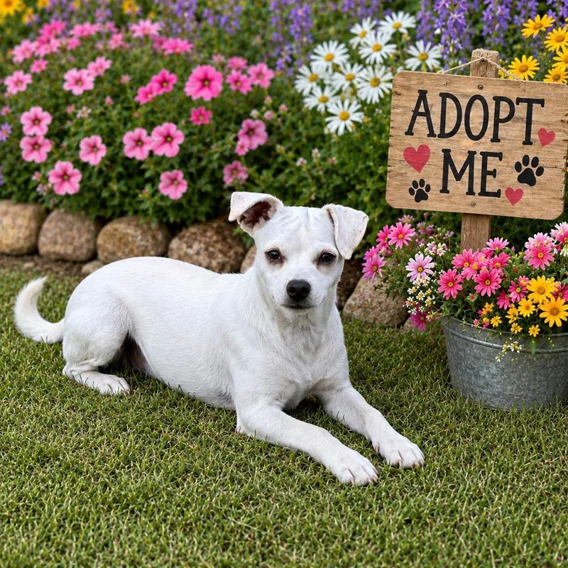 A young medium-sized female Chihuahua dog named Cordelia for adoption in Locust Fork, AL