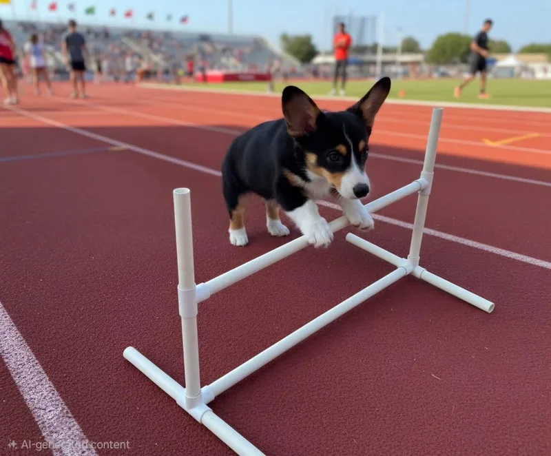 A baby medium-sized male Tricolor (Brown, Black, & White) Corgi dog named Bert for adoption in Union Grove, WI