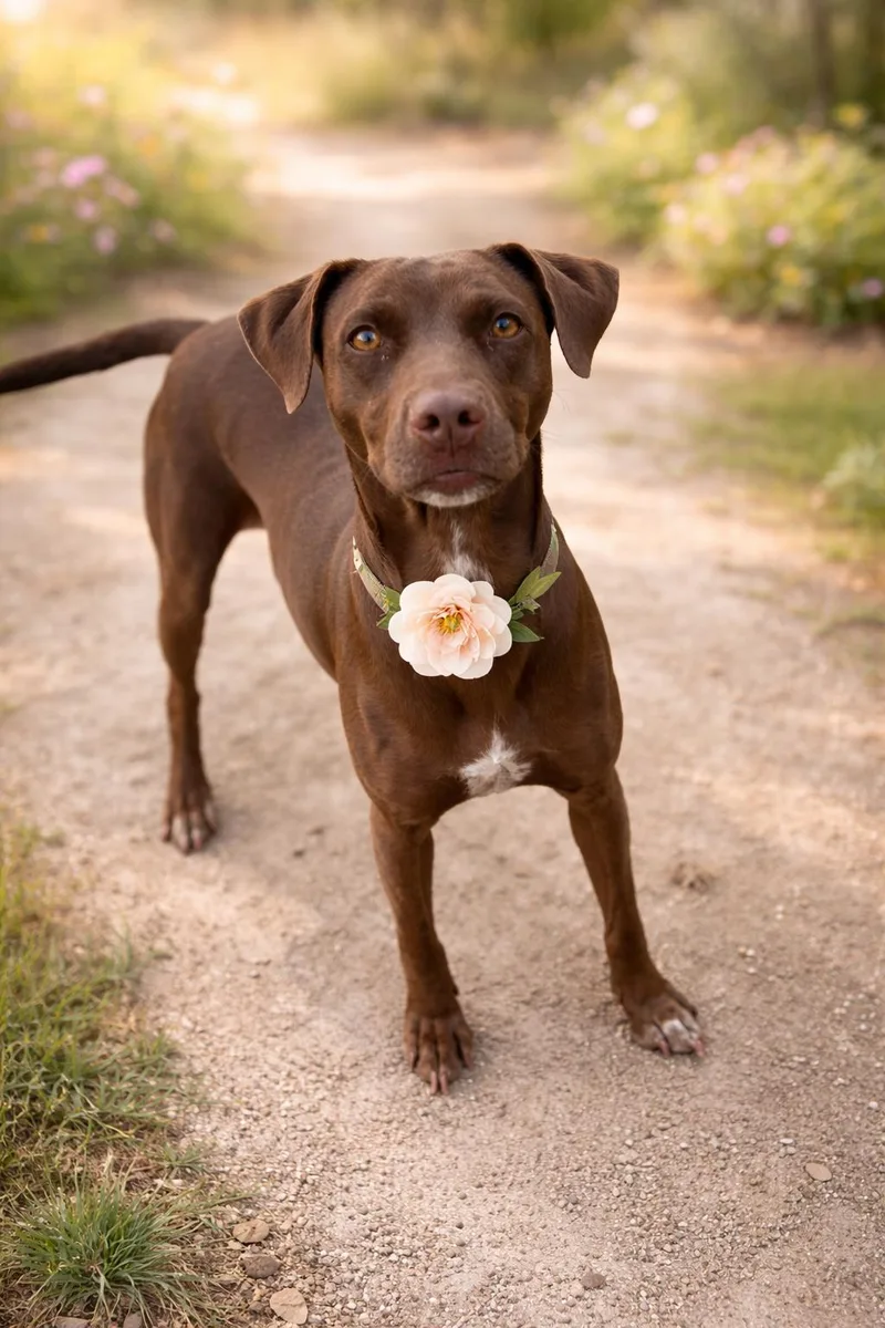 An adult medium-sized female Brown / Chocolate Labrador Retriever dog named Megan for adoption in Phoenix, AZ