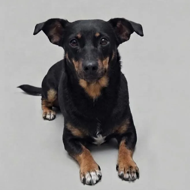 An adult medium-sized female Dachshund dog named Molly for adoption in Enid, OK