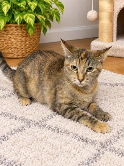 An adult small-sized female Domestic Short Hair cat named Sunkist for adoption in Paducah, KY