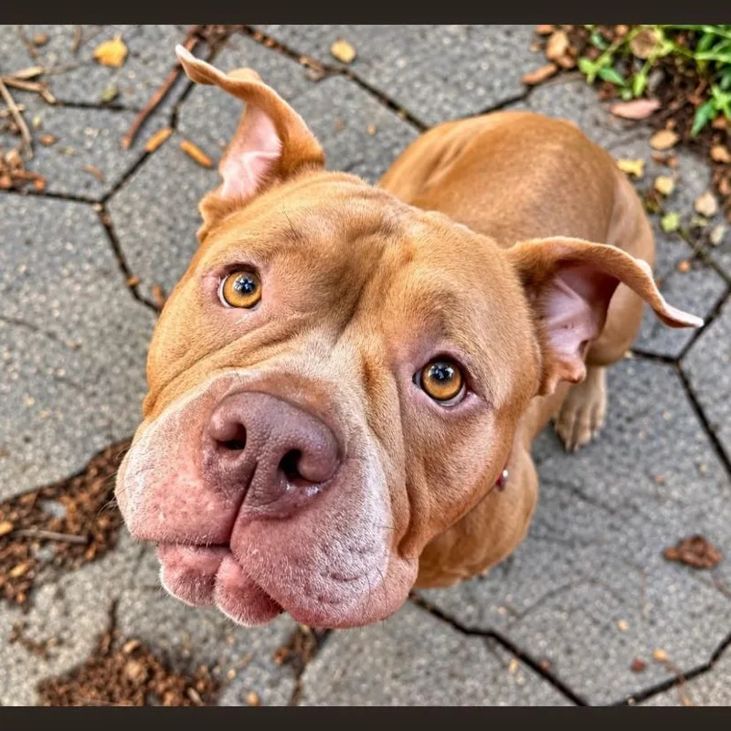 An adult large-sized female Pit Bull Terrier dog named Cookie Butter for adoption in Philadelphia, PA