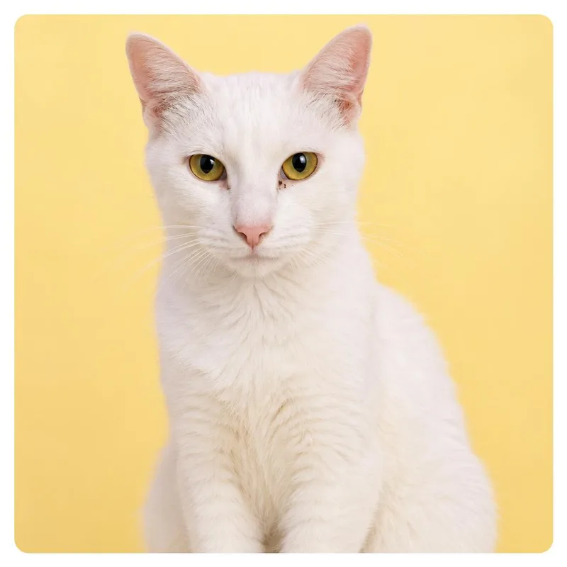 A young small-sized female White Domestic Short Hair cat named Miss Sally for adoption in Casa Grande, AZ