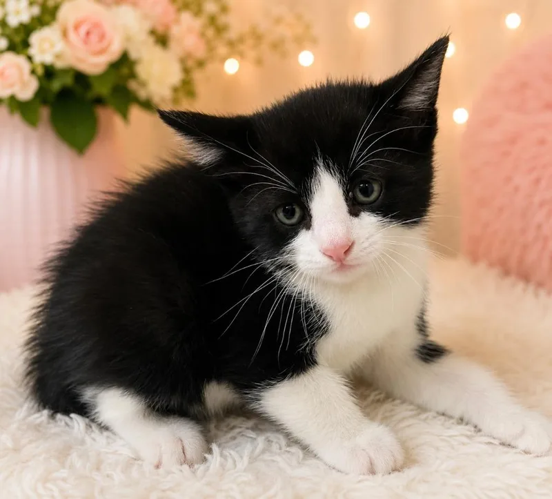 A baby small-sized female Domestic Short Hair cat named Itsy for adoption in Corpus Christi, TX