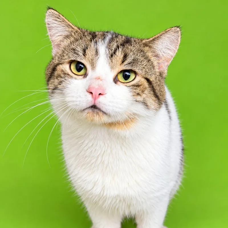 A young medium-sized male Domestic Short Hair cat named Oogie Boogie for adoption in Concord, NC