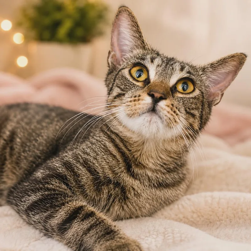 A young medium-sized female Brown / Chocolate Domestic Short Hair cat named Dana for adoption in Sarasota, FL