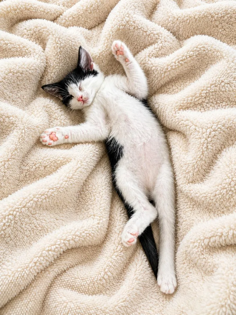 A baby medium-sized male Black & White / Tuxedo Domestic Short Hair cat named Nigel for adoption in Los Angeles, CA