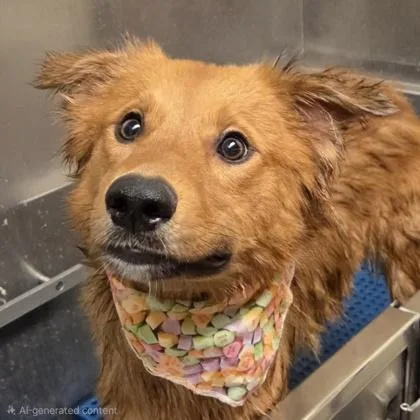 A young medium-sized male Mixed Breed dog named Toast for adoption in Merriam, KS