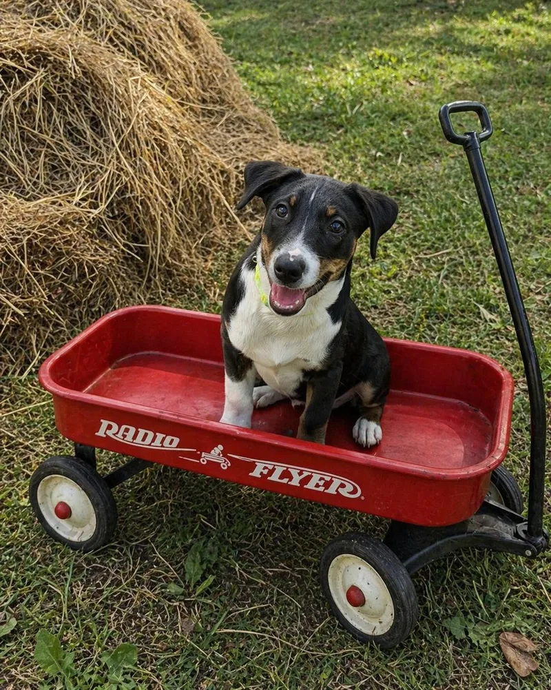 A baby medium-sized male Beagle dog named Creek for adoption in Mount Laurel, NJ
