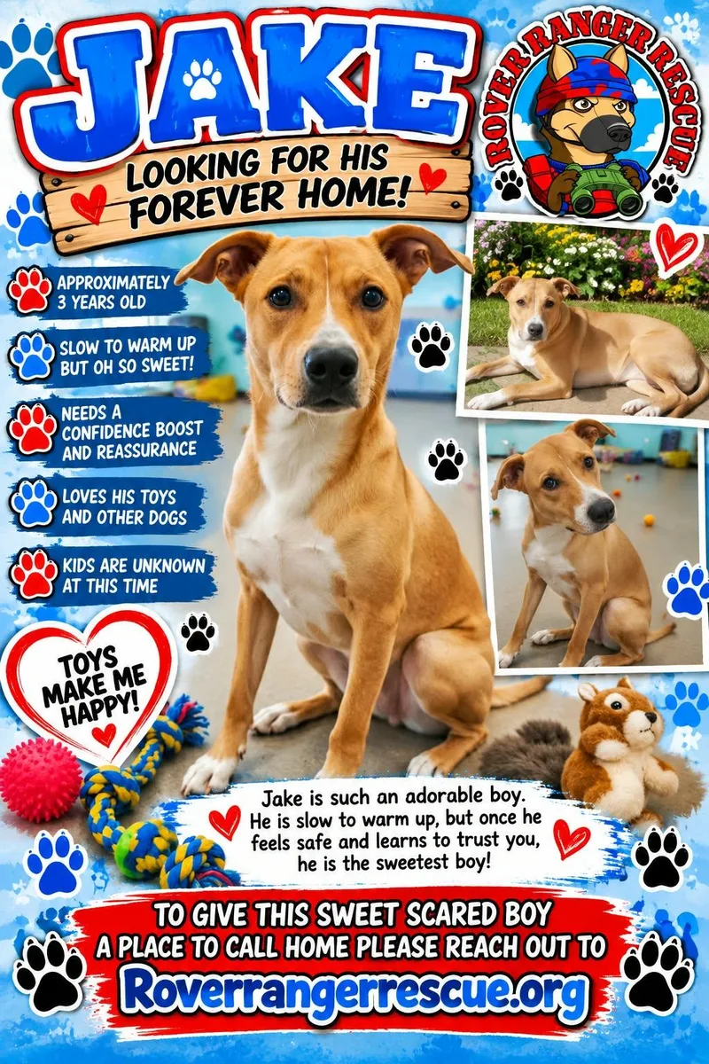 An adult medium-sized male Apricot / Beige German Shepherd Dog named Jake for adoption in Wrightwood, CA