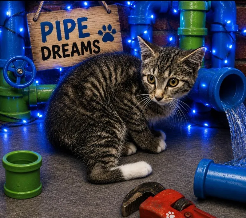 A baby small-sized male Domestic Short Hair cat named Mario for adoption in Washington Court House, OH