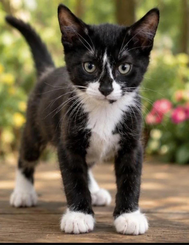 A baby medium-sized male Domestic Short Hair cat named Tales for adoption in Margate, FL