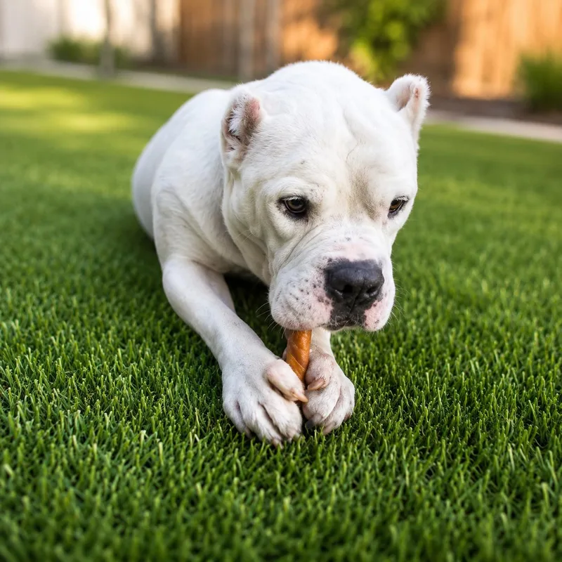 An adult large-sized male White / Cream American Bully dog named Otis for adoption in Houston, TX