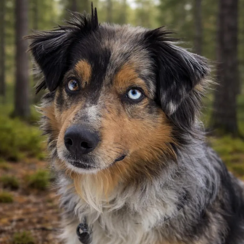 An adult medium-sized male Australian Shepherd dog named Patches Home Visit In for adoption in Hartland, WI