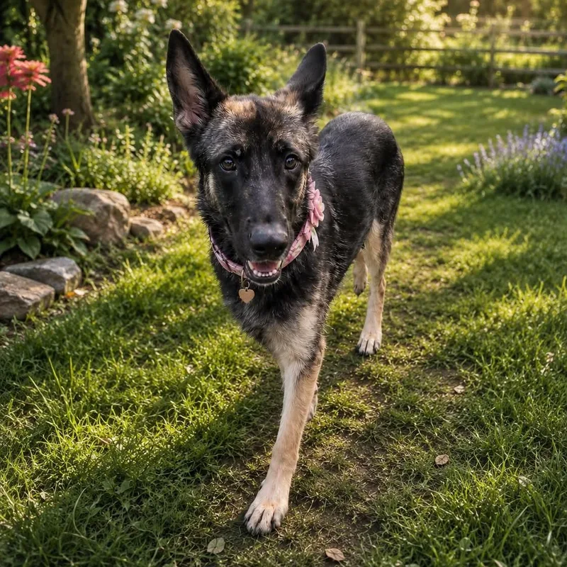A young medium-sized female German Shepherd Dog dog named Stella Gs for adoption in Allen, TX