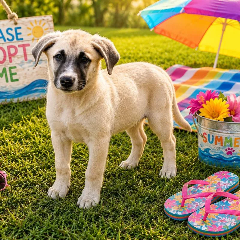 A baby medium-sized male Anatolian Shepherd dog named Cullen for adoption in Locust Fork, AL