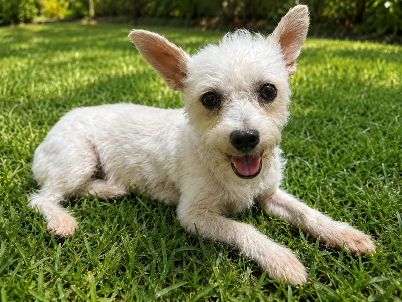 A young small-sized female West Highland White Terrier / Westie dog named Evie for adoption in Dallas, TX