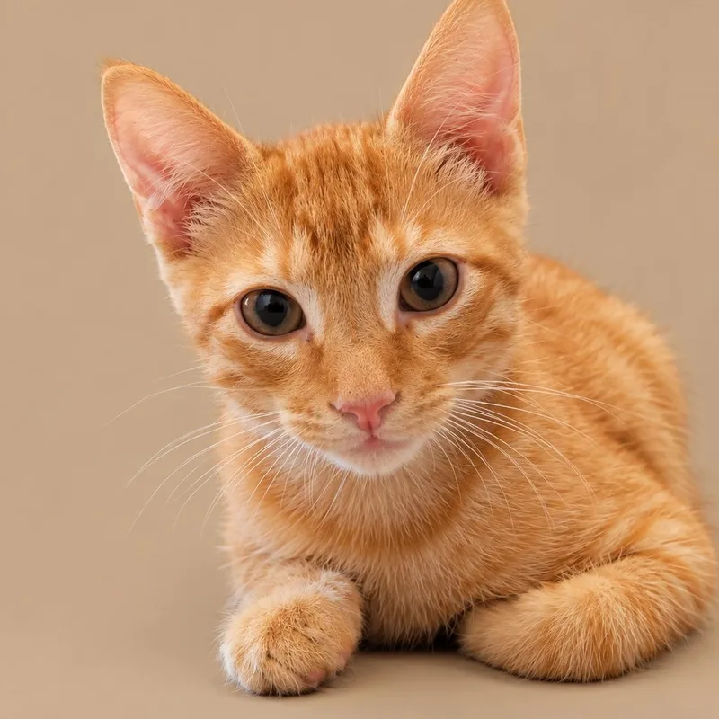 A baby medium-sized male Tabby (Orange / Red) Domestic Short Hair cat named Cheddar for adoption in Cleveland, TX