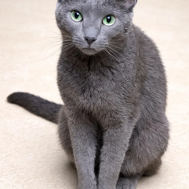 An adult small-sized female Gray / Blue / Silver Domestic Short Hair cat named Anya for adoption in Lancaster, OH