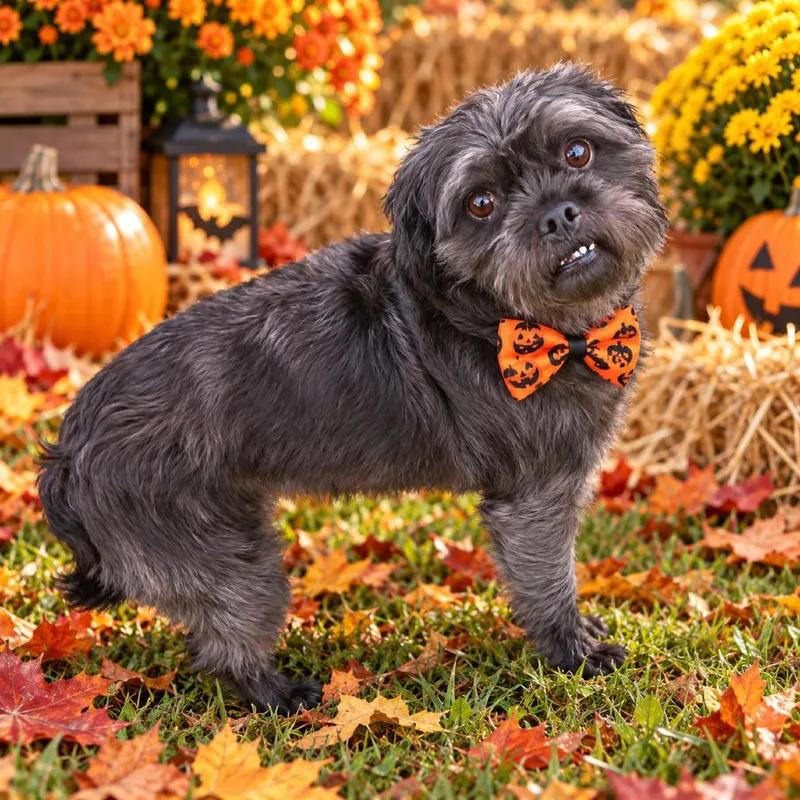 An adult small-sized male Black Shih Tzu dog named Jinx for adoption in Binghamton, NY