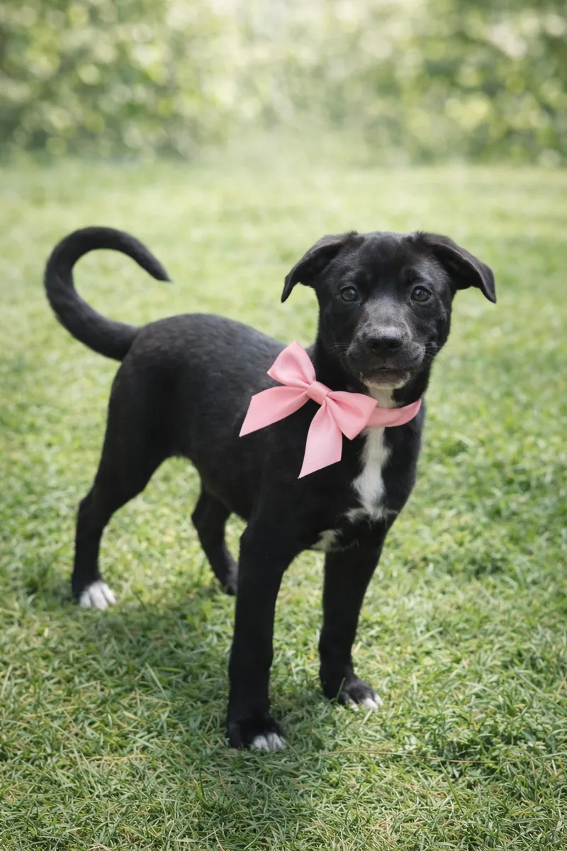 A young medium-sized female Black Labrador Retriever dog named Zara for adoption in Gainesville, GA