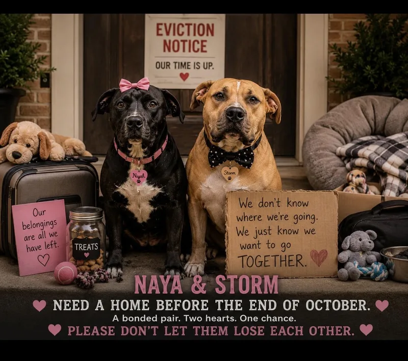 An adult medium-sized female Labrador Retriever dog named Naya and Storm for adoption in CUMMING, GA
