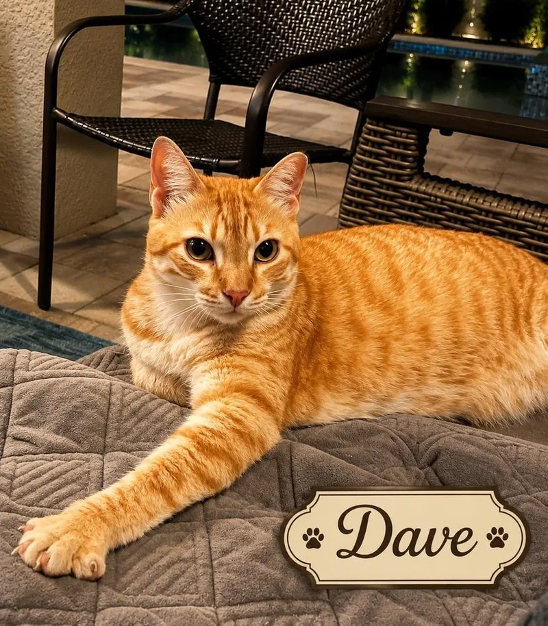 An adult medium-sized male Tabby cat named Dave for adoption in Fern Park, FL