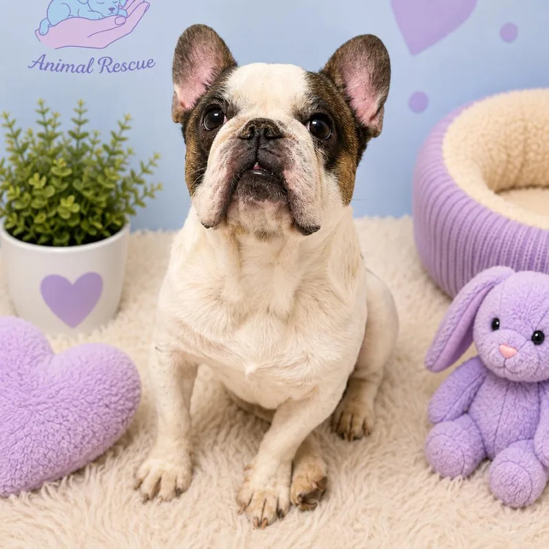 An adult small-sized male White / Cream French Bulldog dog named Pierre for adoption in Kissimmee, FL