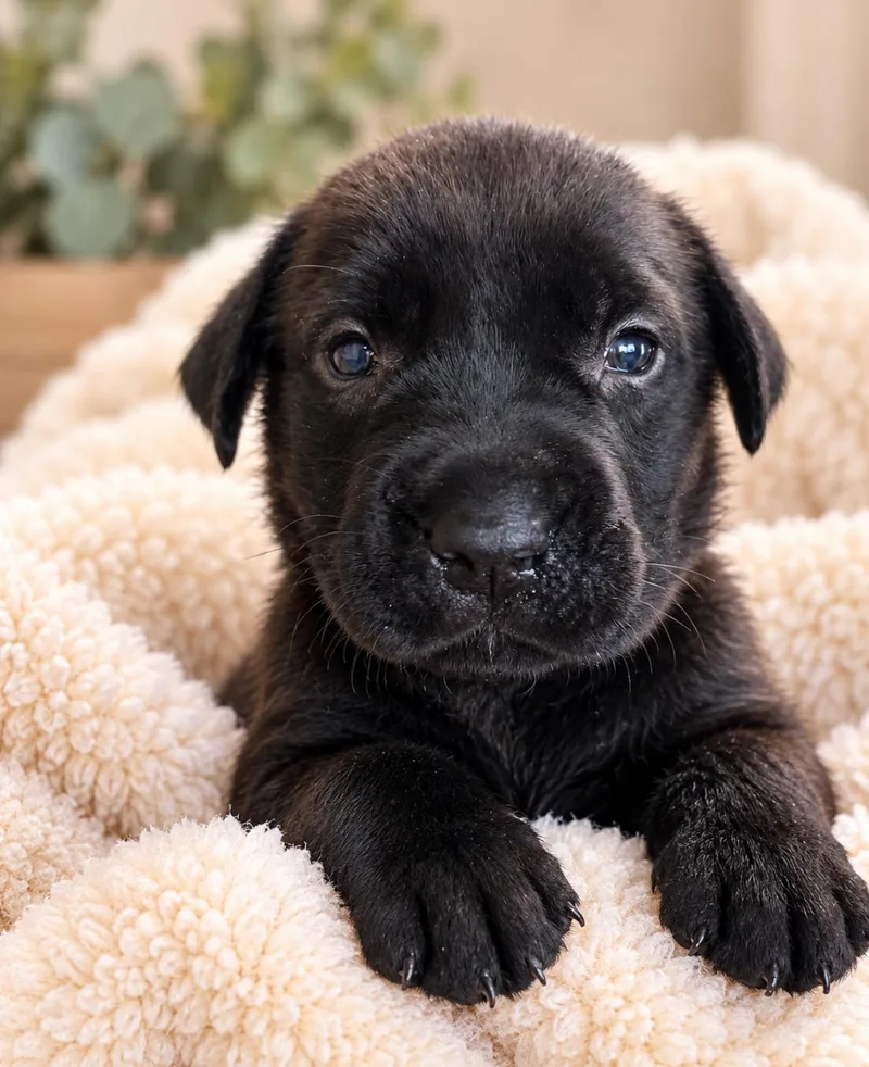 A baby large-sized female Cane Corso dog named Senir for adoption in Corona, CA