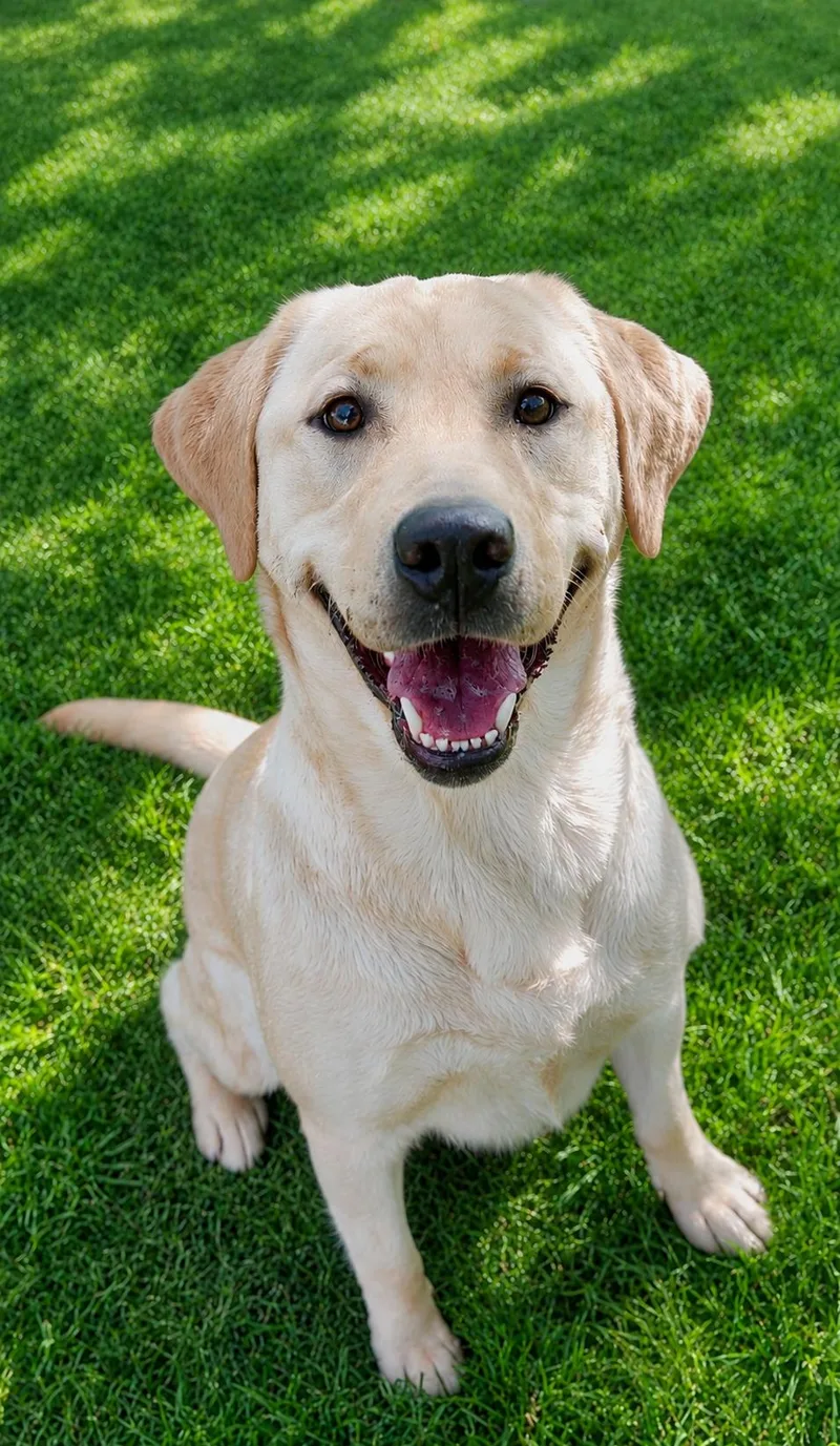 An adult large-sized female Yellow / Tan / Blond / Fawn Labrador Retriever dog named Peaches for adoption in Albuquerque, NM