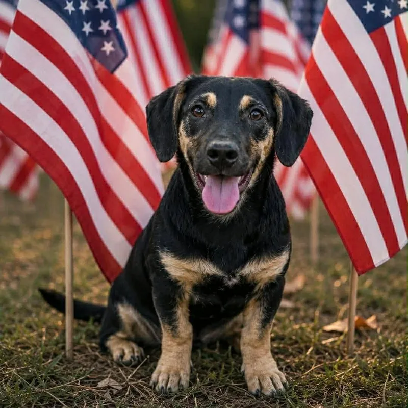 A baby medium-sized female Black Dachshund dog named Agnes for adoption in Blairstown, NJ