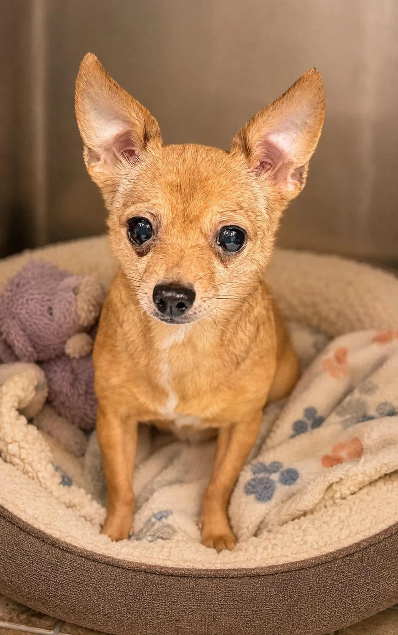 A senior small-sized female Apricot / Beige Chihuahua dog named Marnie for adoption in Boca Raton, FL