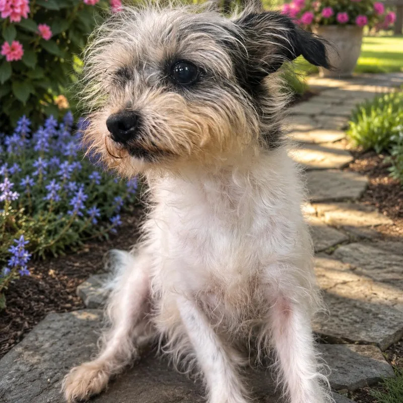 An adult small-sized female White / Cream Terrier dog named Pixie for adoption in Indiantown, FL