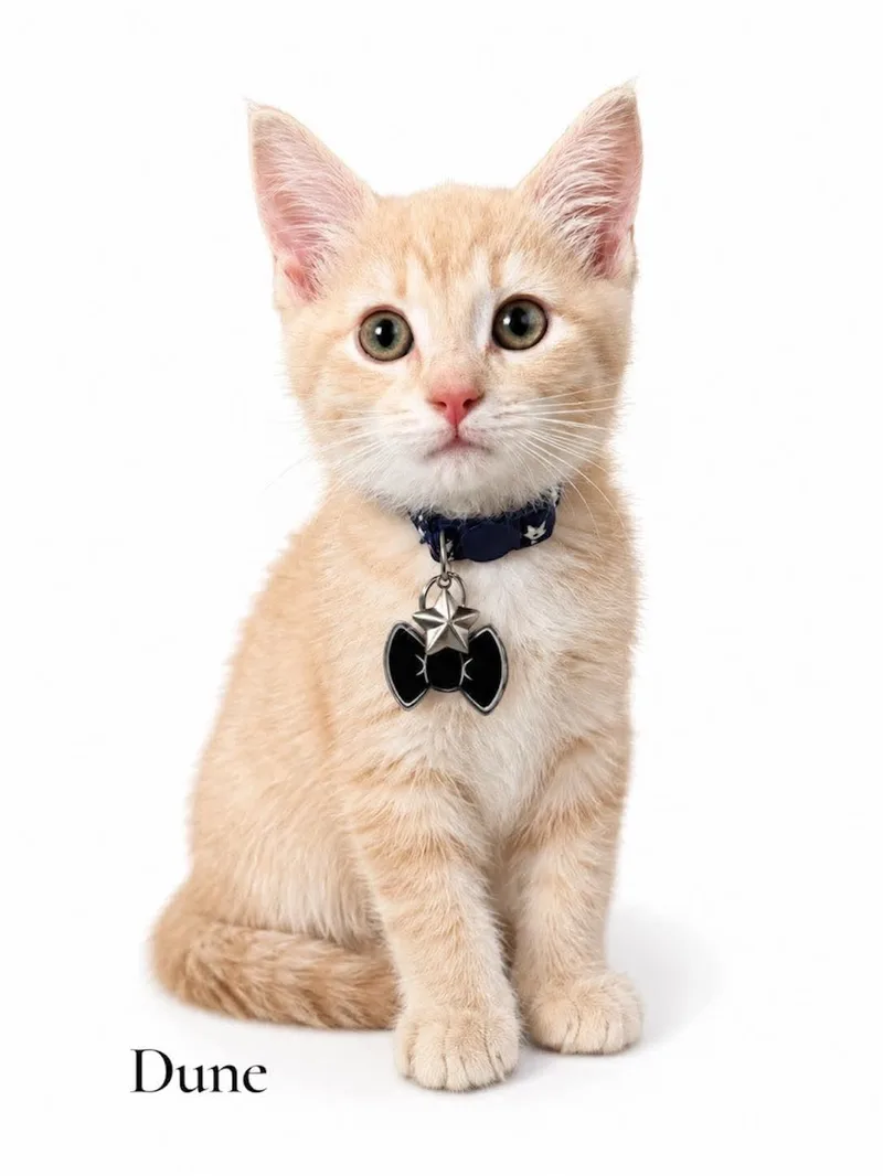 A baby medium-sized male Tabby (Orange / Red) Domestic Short Hair cat named Dune for adoption in Stevensville, MI
