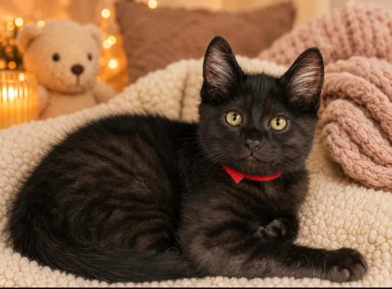 A baby small-sized male Domestic Short Hair cat named Lenny for adoption in Washington Court House, OH