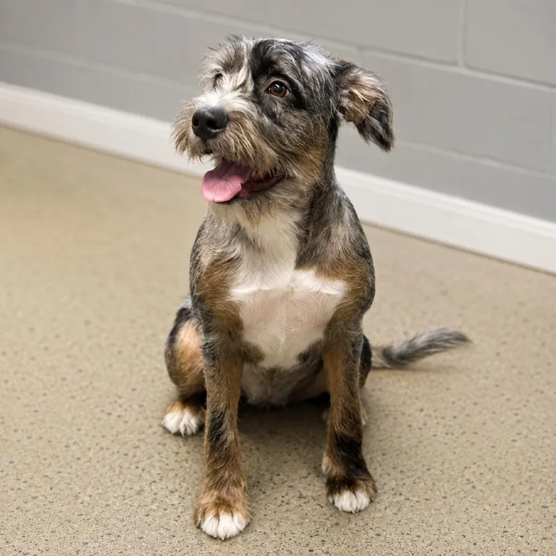 A young large-sized female Gray / Blue / Silver Standard Poodle dog named Rio for adoption in Hopkinton, MA