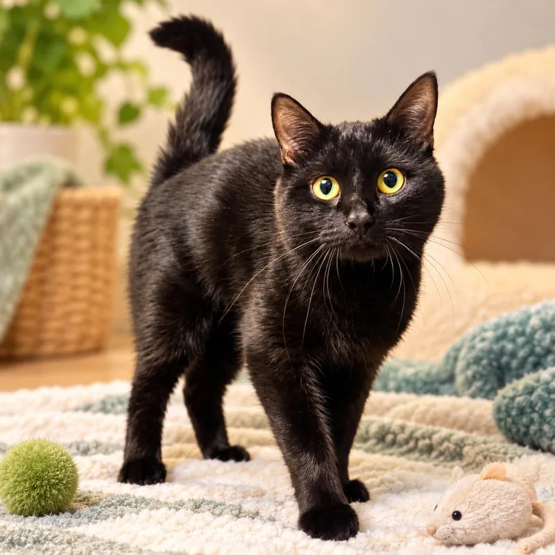 A young small-sized male Black Domestic Short Hair cat named Hero for adoption in Hopkinton, MA