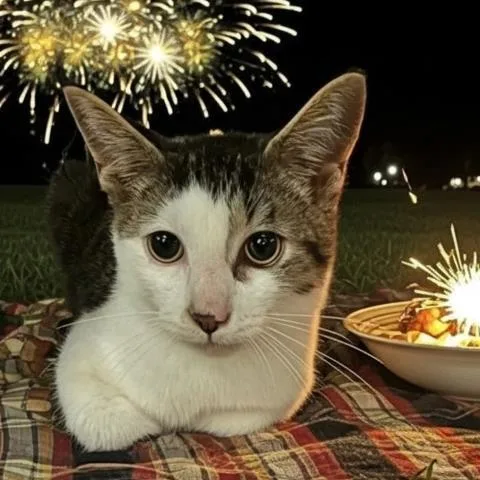 A baby small-sized male Domestic Short Hair cat named Firecracker for adoption in Clinton Township, MI