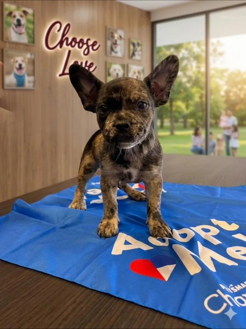A baby small-sized female French Bulldog dog named Dior for adoption in Santa Clarita, CA