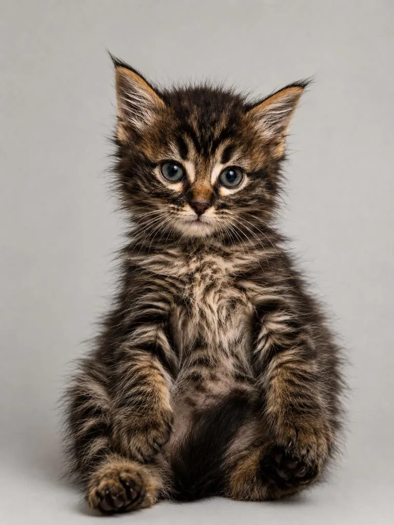 A baby small-sized male Maine Coon cat named Rocket Raccoon for adoption in New Braunfels, TX