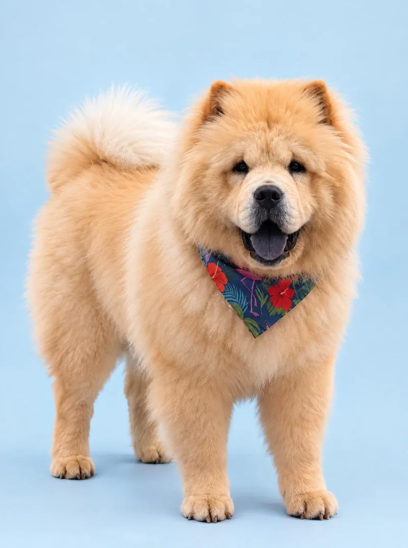 A young large-sized male Chow Chow dog named Egg Drop for adoption in Palo Alto, CA