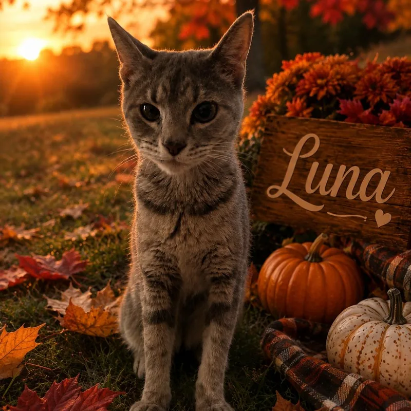 A young medium-sized female Domestic Short Hair cat named Luna for adoption in Canton, IL