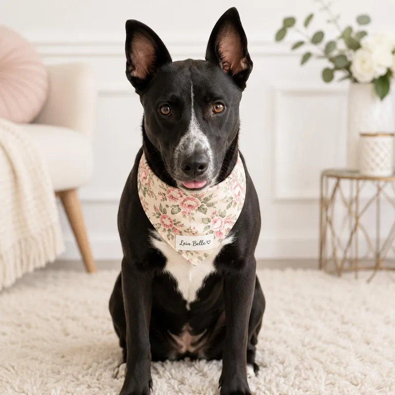 A young medium-sized female Black Labrador Retriever dog named Leia Belle for adoption in Farmington, MO