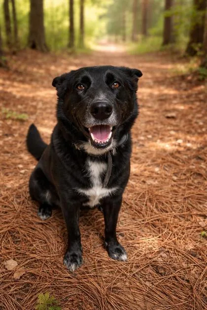 An adult large-sized male Shepherd dog named Shadow for adoption in Guntersville, AL
