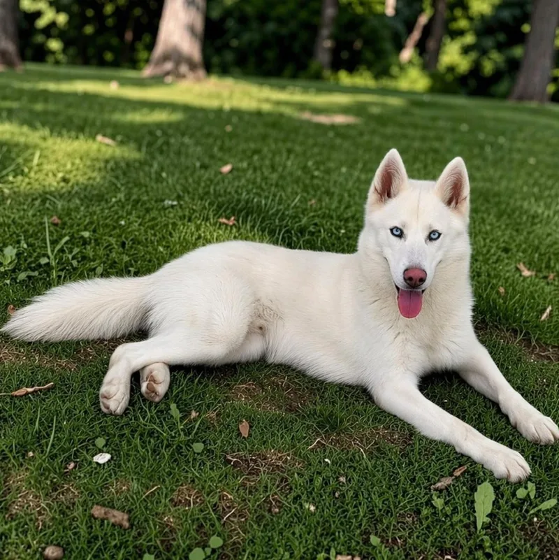 A young medium-sized male Husky dog named Krypto for adoption in Houston, TX