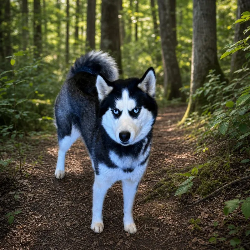 An adult medium-sized female Siberian Husky dog named Sica for adoption in Hot Springs, SD