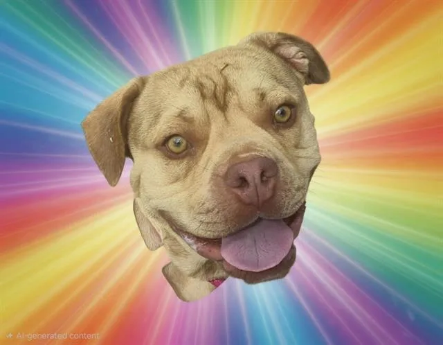 An adult medium-sized male Pit Bull Terrier dog named Bubba for adoption in Albuquerque, NM